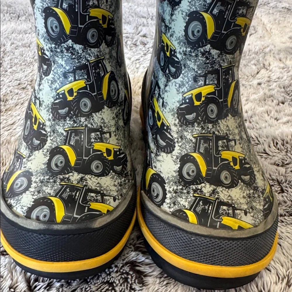 Western Chief Boys 7 Insulated Tractor‎ Tough Rain Snow Boots Warm Waterproof